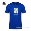 Erkekler Kadın Spor Salonu Fitness Egzersiz Kısa Kollu T-Shirt